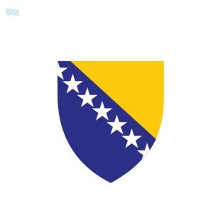Sticker drapeau Bosnie-Herzégovine