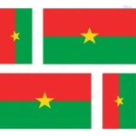 Sticker drapeau du Burkina Faso