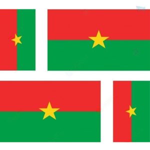 Sticker drapeau du Burkina Faso