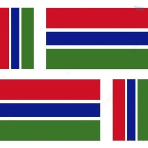 Sticker drapeau de la Gambie