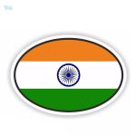 Sticker drapeau Inde