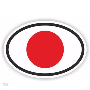 Sticker drapeau Japon pour décoration et affichage