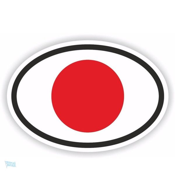 Sticker drapeau Japon pour décoration et affichage