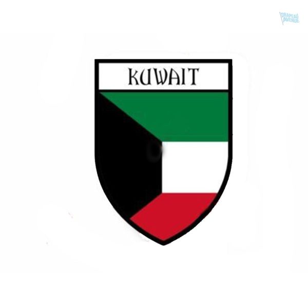Sticker drapeau du Koweït
