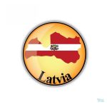 Sticker drapeau Lettonie