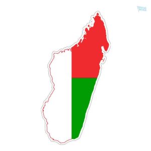 Sticker drapeau Madagascar