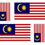 Sticker drapeau Malaisie