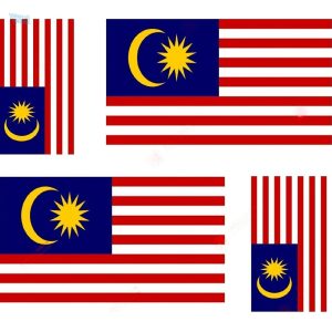Sticker drapeau Malaisie