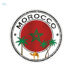 Sticker représentant le drapeau du Maroc