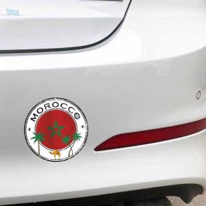 Drapeau du Maroc en format sticker décoratif