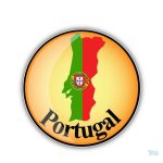 Sticker drapeau Portugal avec couleurs vibrantes et design distinctif
