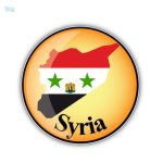 Sticker représentant le drapeau de la Syrie