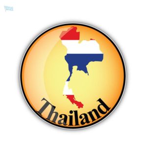 Sticker drapeau de la Thaïlande