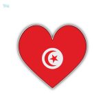 Sticker drapeau de la Tunisie
