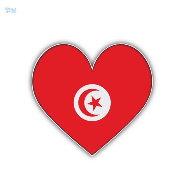 Sticker drapeau de la Tunisie