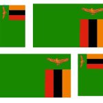Sticker drapeau Zambie