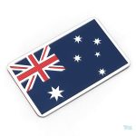 Sticker en métal représentant le drapeau de l'Australie