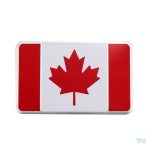 Sticker en métal avec le drapeau du Canada