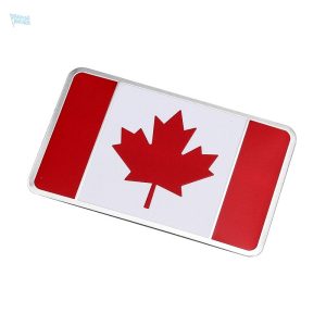 Drapeau canadien en métal pour décoration