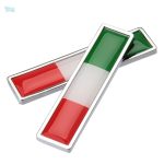 Autocollant drapeau national d'Italie pour personnaliser votre voiture