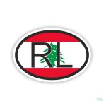 Sticker voiture drapeau Liban