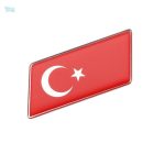 Sticker voiture drapeau de la Turquie