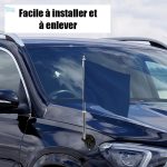 Support pour drapeau de voiture, parfait pour parades et manifestations