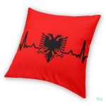 Drap de lit avec motif drapeau de l'Albanie