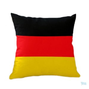 Taie d'oreiller drapeau Allemagne, motif tricolore