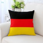 Coussin décoratif avec drapeau allemand, style moderne