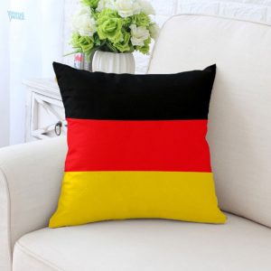 Coussin décoratif avec drapeau allemand, style moderne