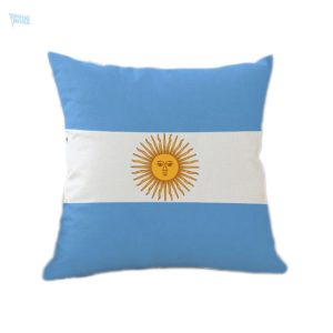 Taie d'oreiller drapeau Argentine en coton