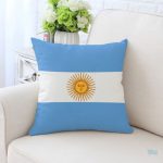 Taie d'oreiller décorative aux couleurs de l'Argentine