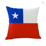 Taie d'oreiller Drapeau du Chili en tissu doux
