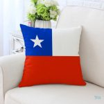 Taie d'oreiller aux couleurs du Chili, design flag national