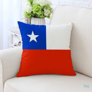 Taie d'oreiller aux couleurs du Chili, design flag national