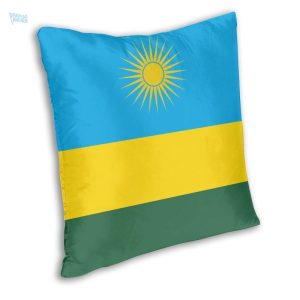 Drapeau du Rwanda sur une taie d'oreiller décorative