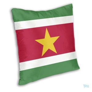 Drap de lit représentant le drapeau du Suriname